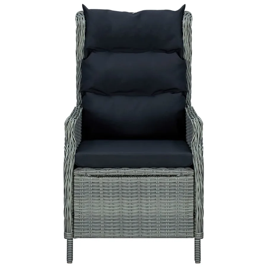 Ensemble à manger de jardin 7 pcs Gris clair - 8