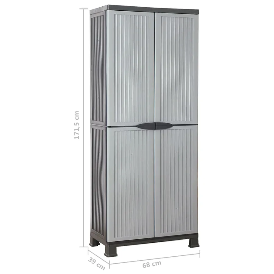 Armoire en plastique 68x39x171,5 cm - 9