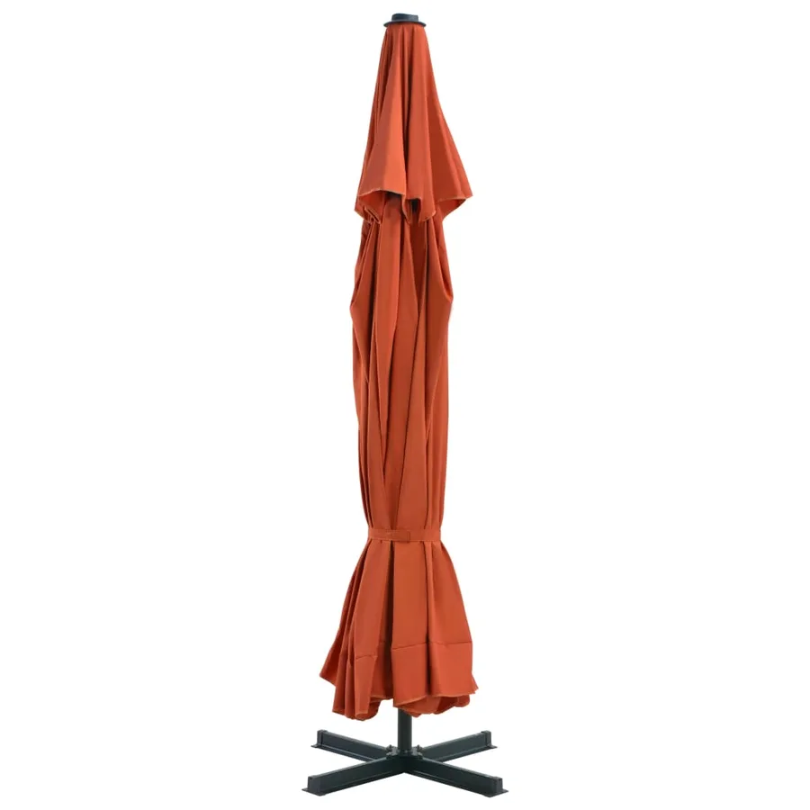Parasol de jardin avec base portable terre cuite - 3