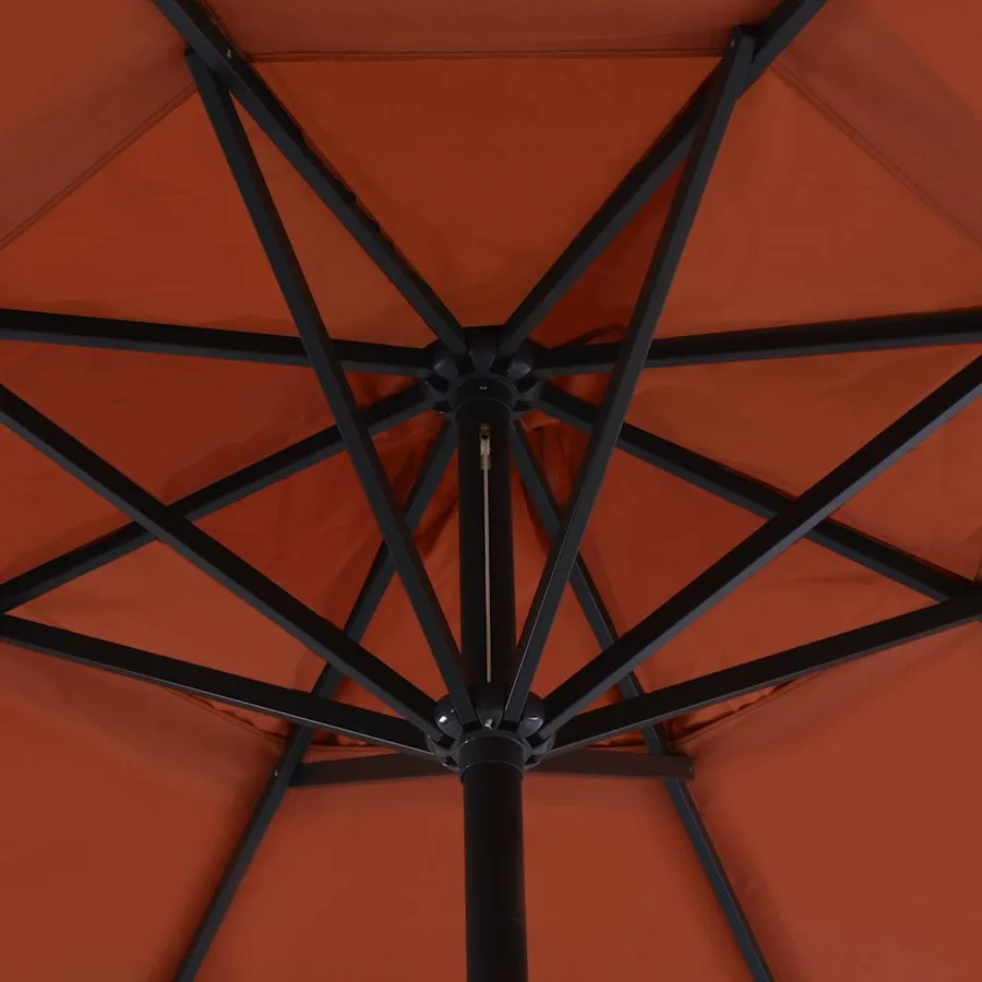 Parasol de jardin avec base portable terre cuite - 4