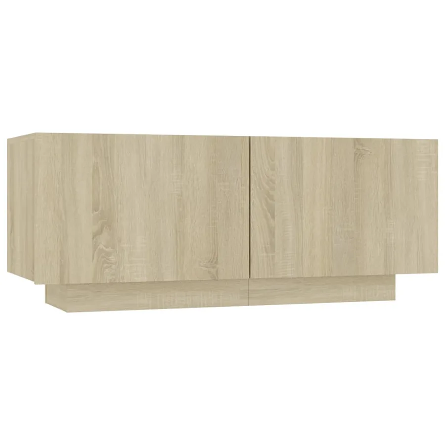 Table de chevet chêne sonoma 100x35x40 cm bois d'ingénierie - 2