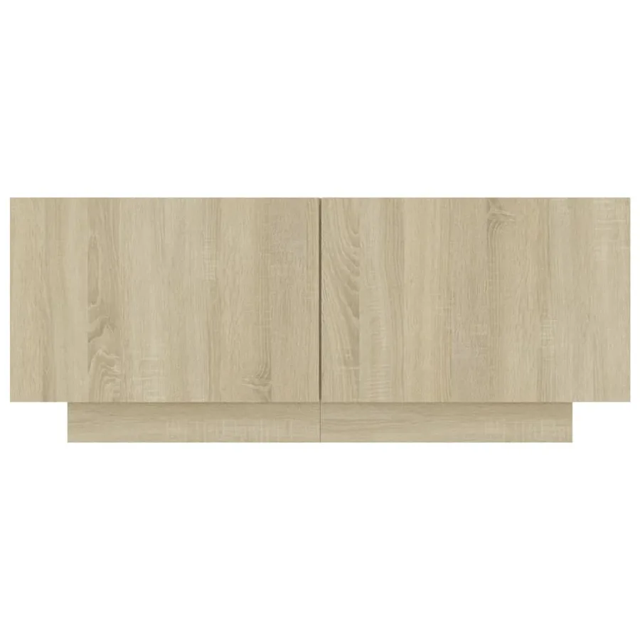 Table de chevet chêne sonoma 100x35x40 cm bois d'ingénierie - 5