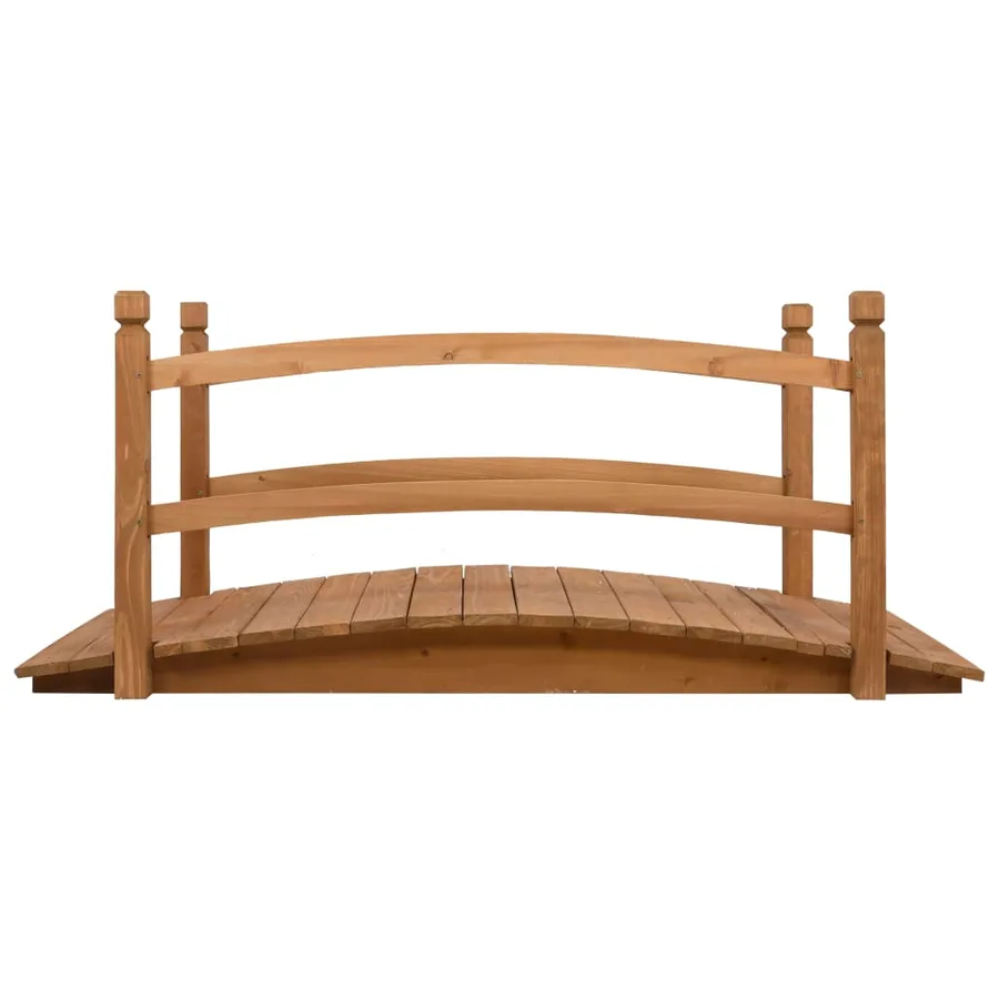 Pont de jardin 140x60x60 cm Bois de sapin massif - 2