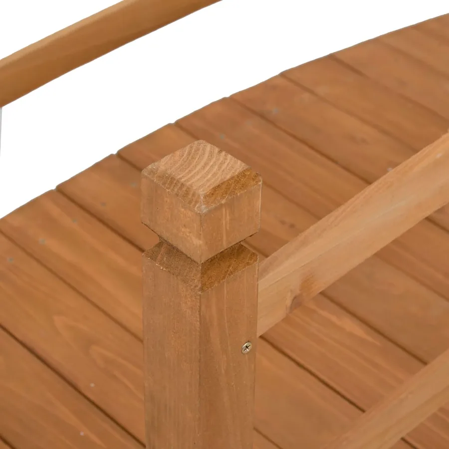 Pont de jardin 140x60x60 cm Bois de sapin massif - 4