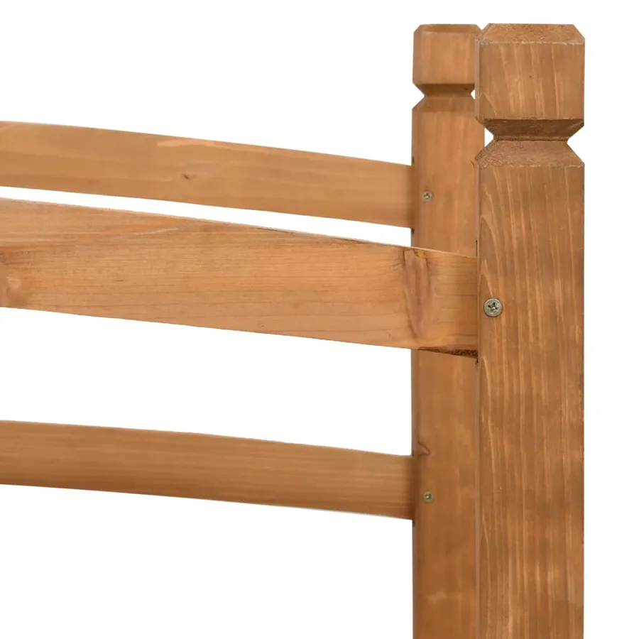 Pont de jardin 140x60x60 cm Bois de sapin massif - 5