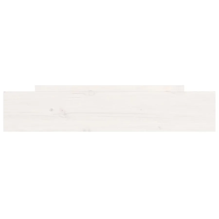 Tiroirs de lit 2 pcs blanc Bois de pin massif - 4
