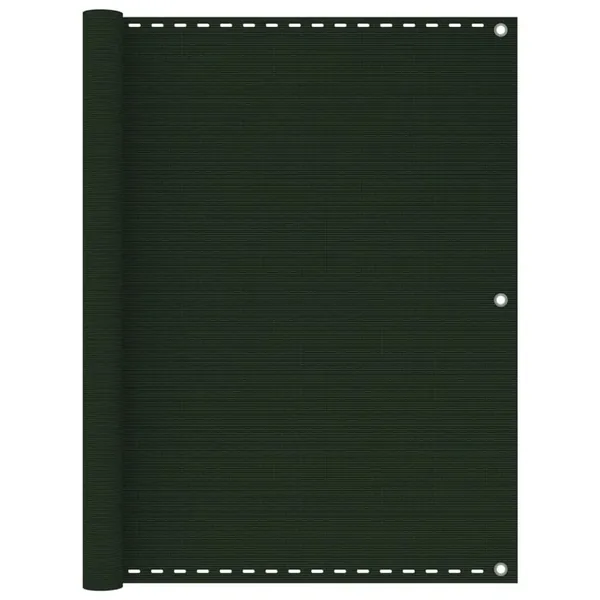 Écran de balcon Vert foncé 120x400 cm PEHD