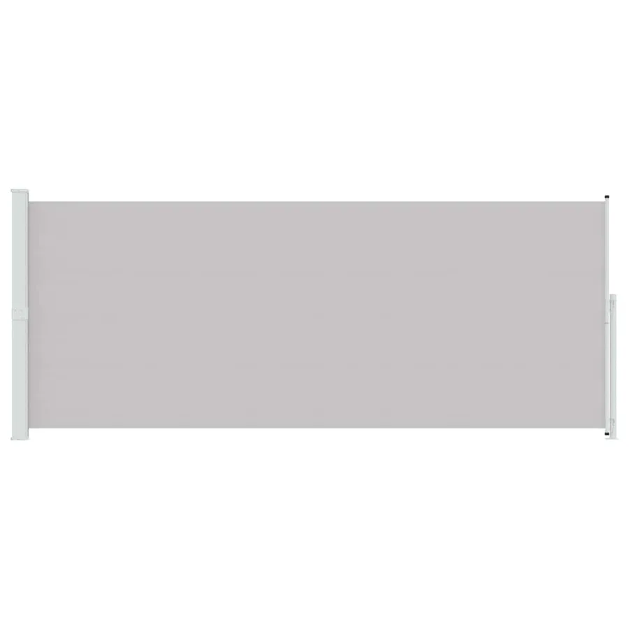 Auvent latéral rétractable de patio 200x500 cm Gris - 4