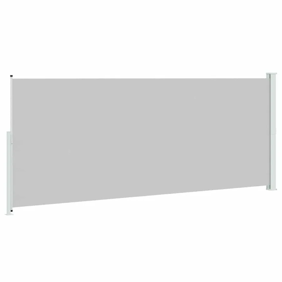 Auvent latéral rétractable de patio 200x500 cm Gris - 6
