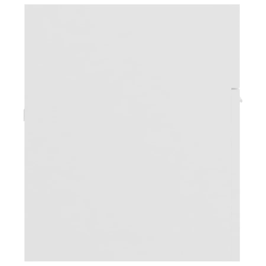 Armoire d'évier avec lavabo intégré Blanc Aggloméré - 7