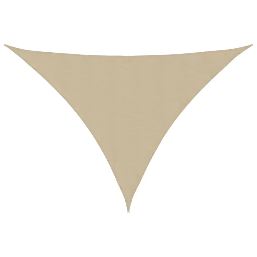 Voile de parasol tissu oxford triangulaire 4,5x4,5x4,5 m beige - 2