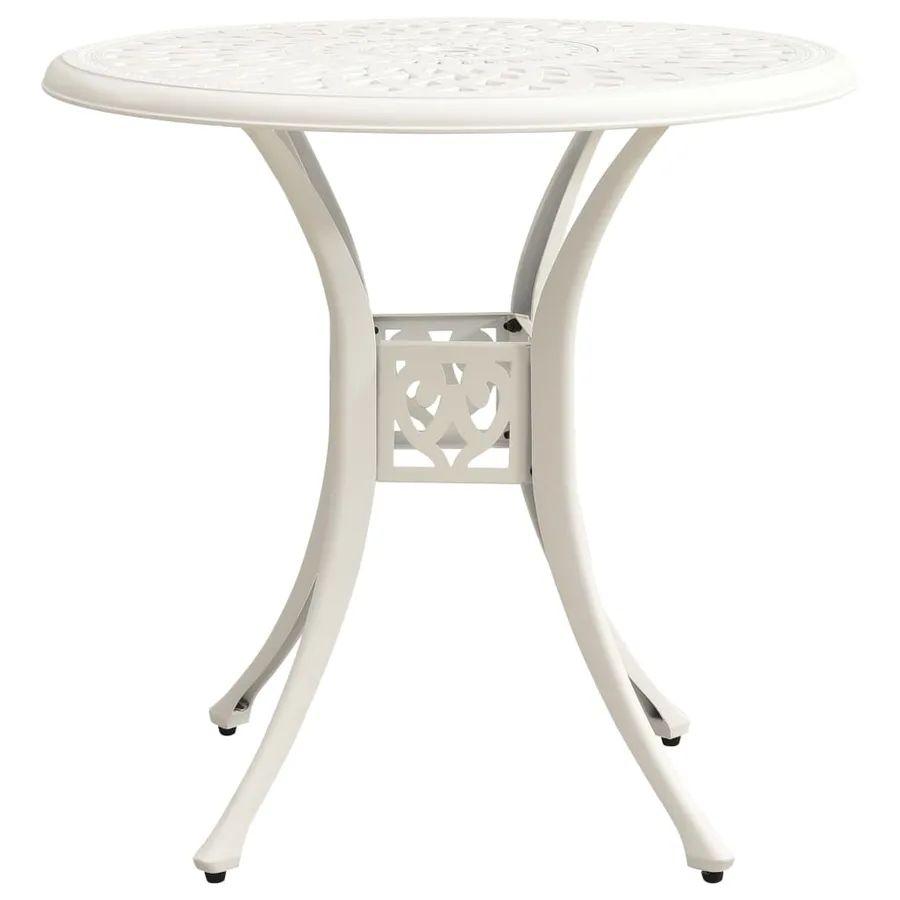 Ensemble de bistro 3 pcs Aluminium coulé Blanc - 10