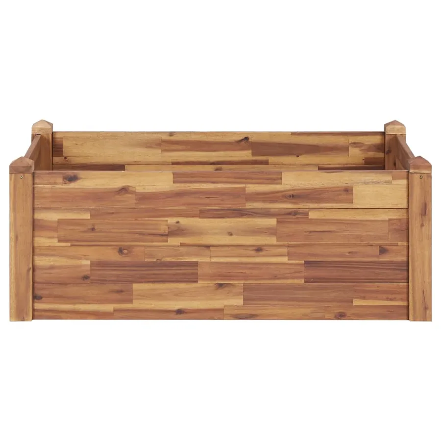 Lit surélevé de jardin 110x60x44 cm Bois massif d'acacia - 3