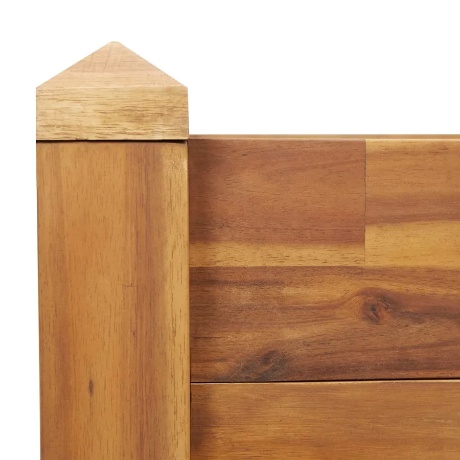 Lit surélevé de jardin 110x60x44 cm Bois massif d'acacia - 5