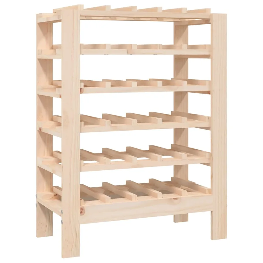 Casier à vin 61,5x30x82 cm Bois de pin massif - 2