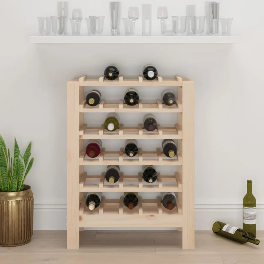 Casier à vin 61,5x30x82 cm Bois de pin massif - 3