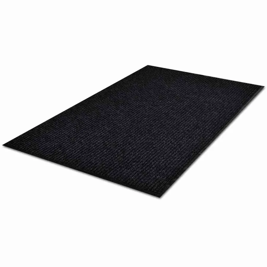 Tapis d'entrée noir 90 x 120 cm PVC - 3