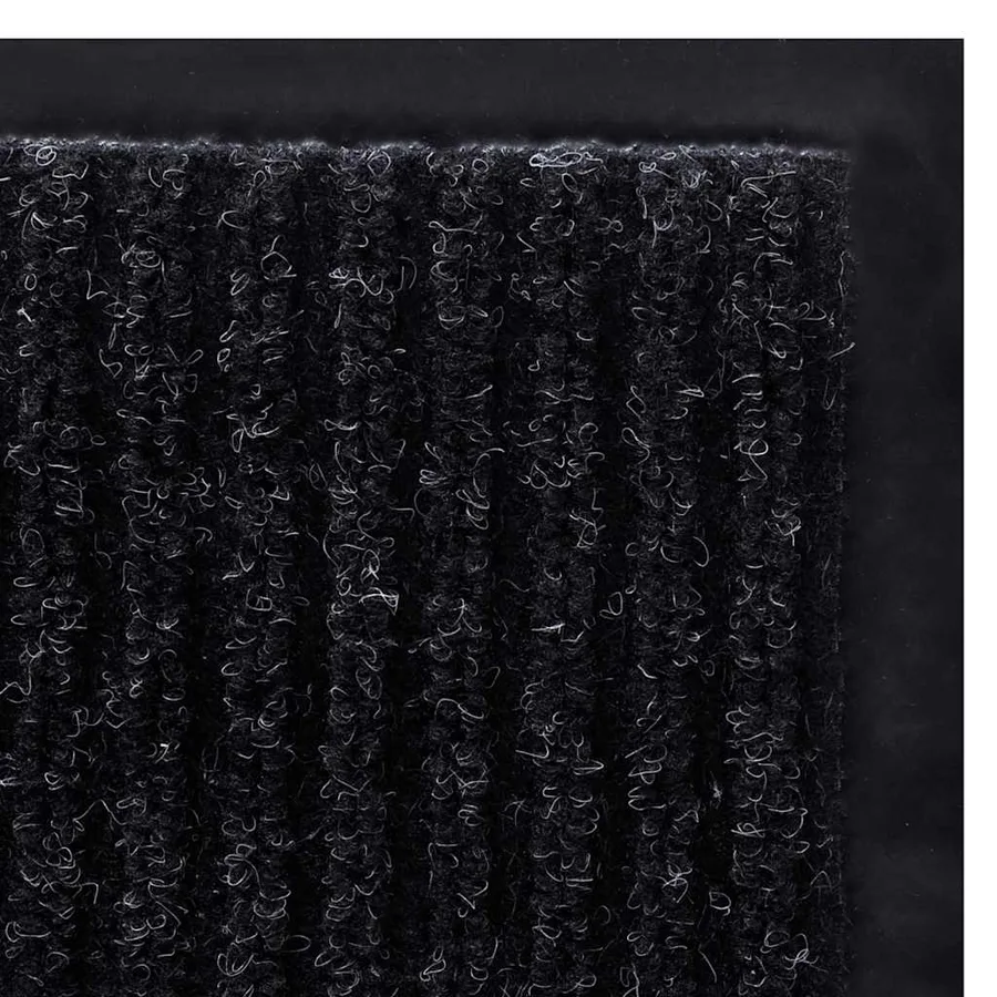 Tapis d'entrée noir 90 x 120 cm PVC - 5