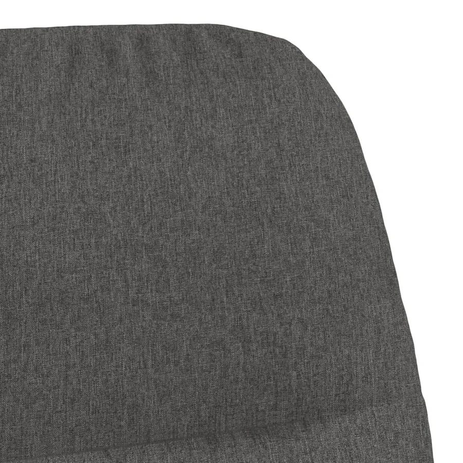 Chaise à bascule Gris foncé Tissu - 6