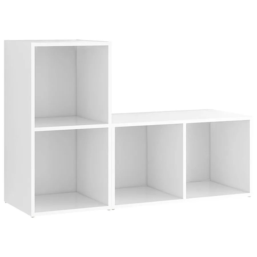 Meubles TV 2 pcs Blanc 72x35x36,5 cm Bois d'ingénierie - 2