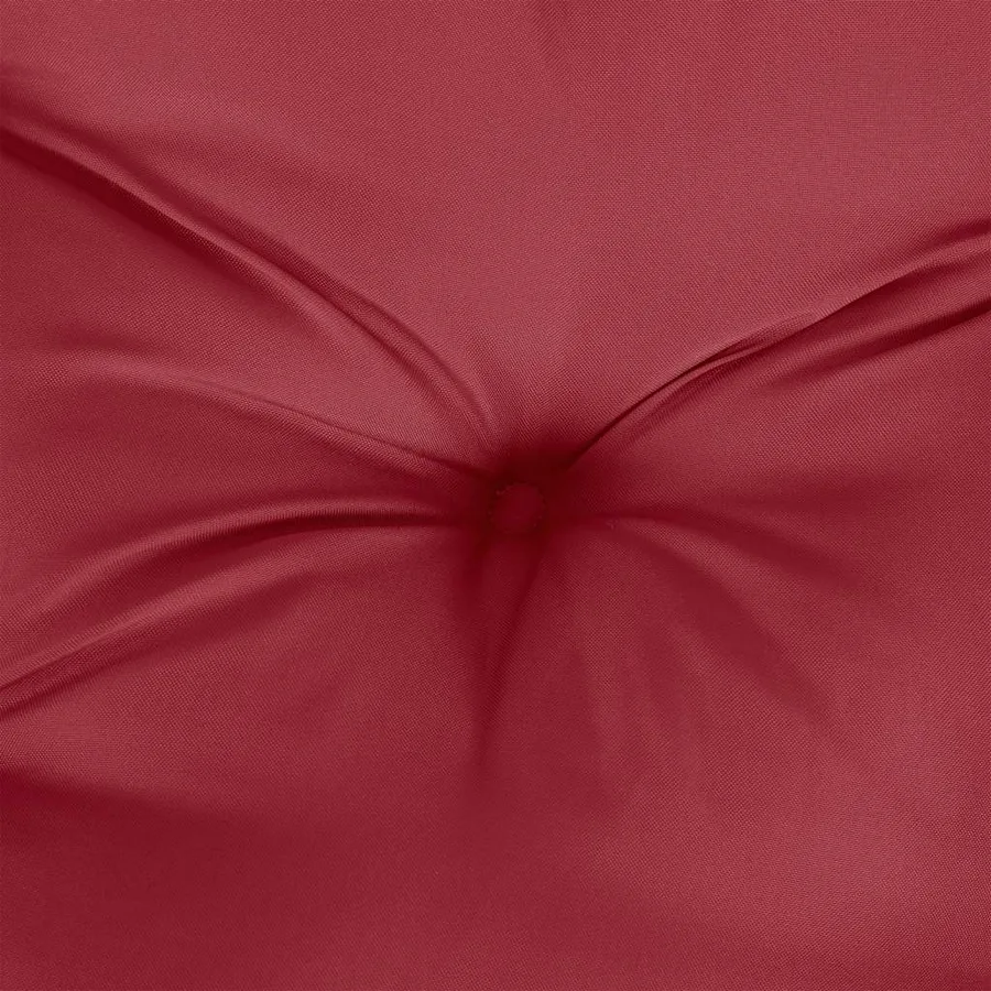 Coussin de banc de jardin rouge bordeaux tissu oxford - 7