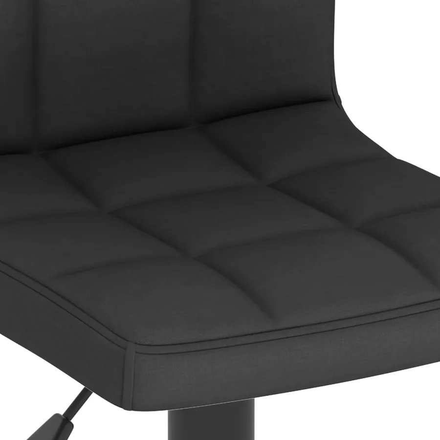 Tabourets de bar lot de 2 noir tissu - 8