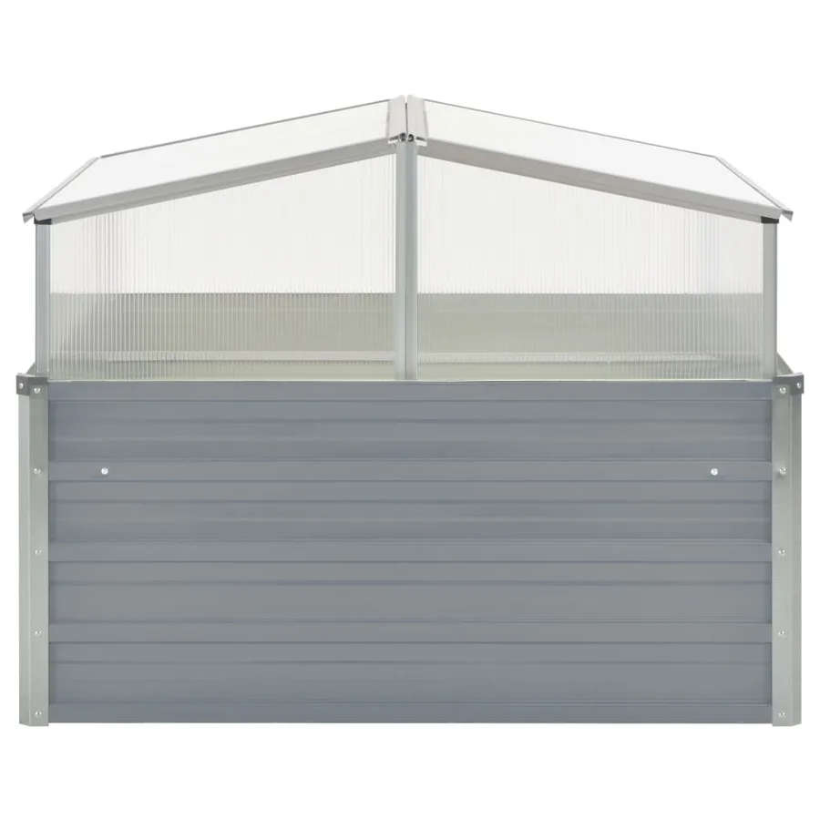 Serre 100 x 100 x 85 cm Grise Acier galvanisé - 3
