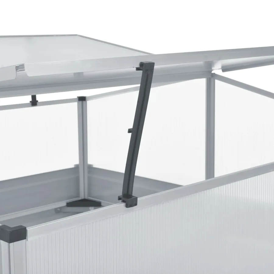 Serre 100 x 100 x 85 cm Grise Acier galvanisé - 5