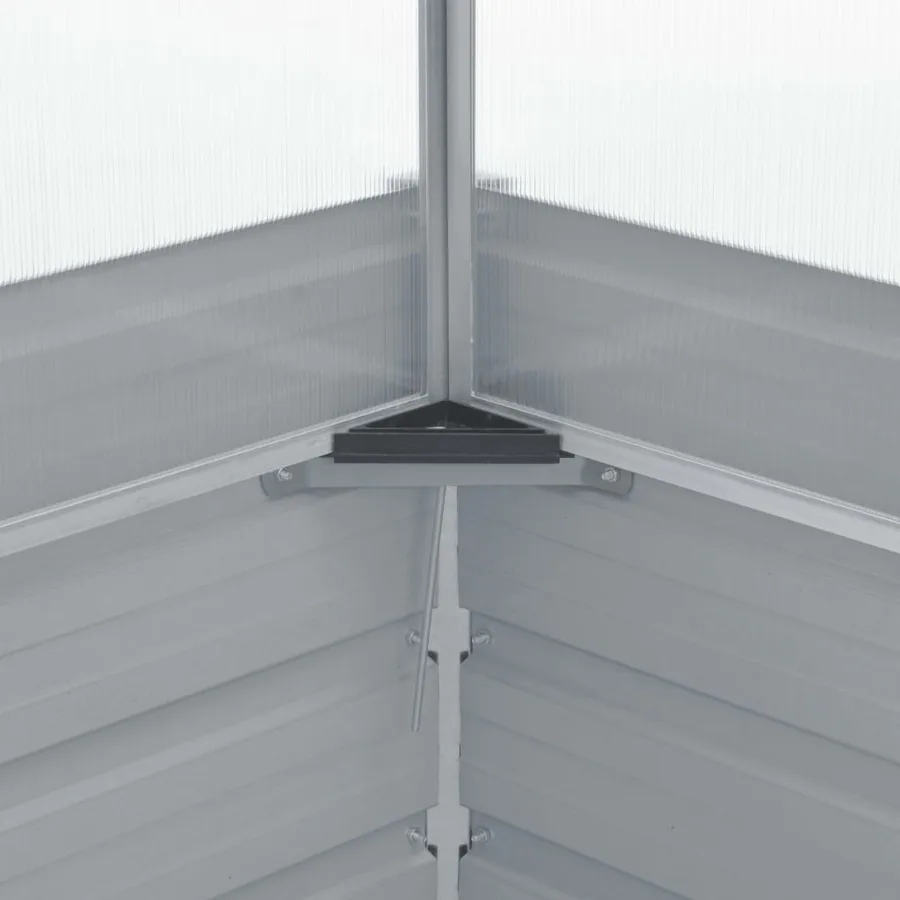 Serre 100 x 100 x 85 cm Grise Acier galvanisé - 6