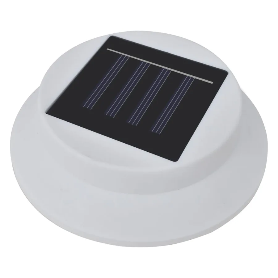 Lampes solaire à LED d'extérieur pour clôture 12 pcs Blanc - 5