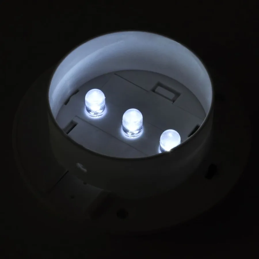 Lampes solaire à LED d'extérieur pour clôture 12 pcs Blanc - 6