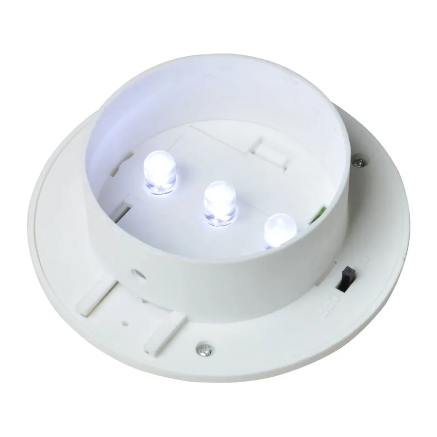 Lampes solaire à LED d'extérieur pour clôture 12 pcs Blanc - 7
