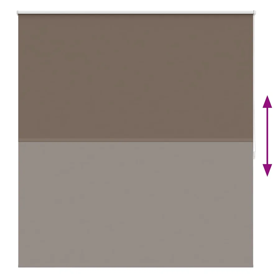 Store enrouleur occultant 144,4 x 175 cm, largeur du tissu 140 cm, couleur café - 9