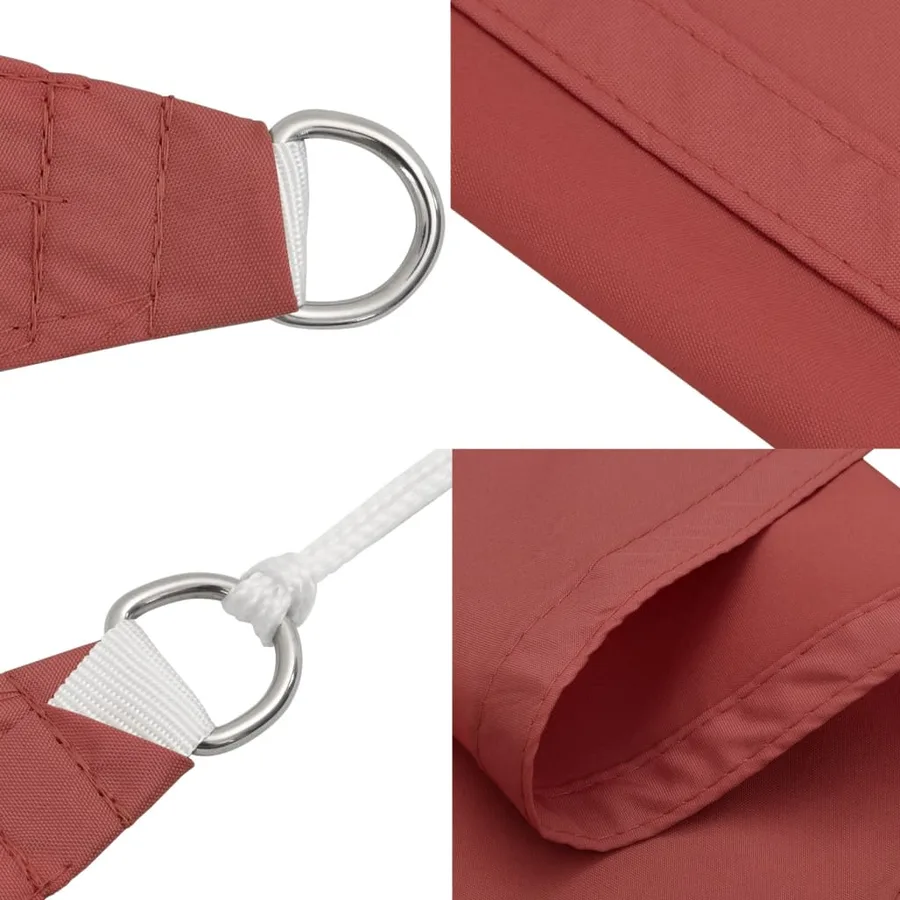 Voile de parasol tissu oxford carré 2x2 m terre cuite - 6