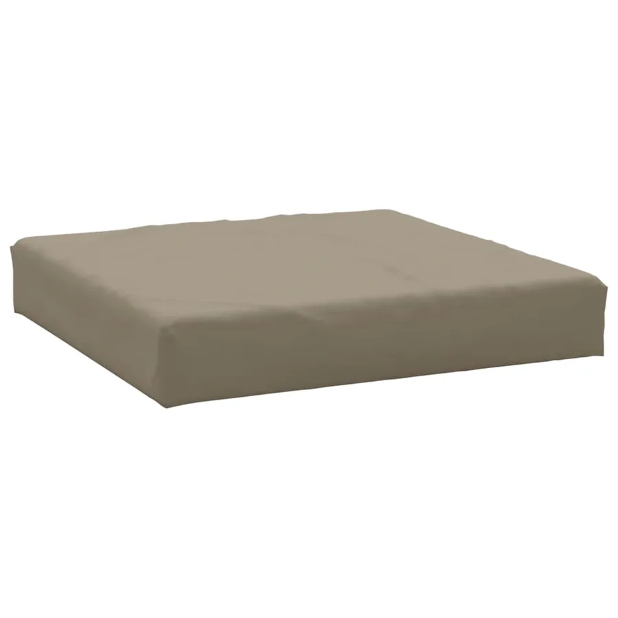 Coussin de palette taupe 60x60x6 cm tissu oxford - 2