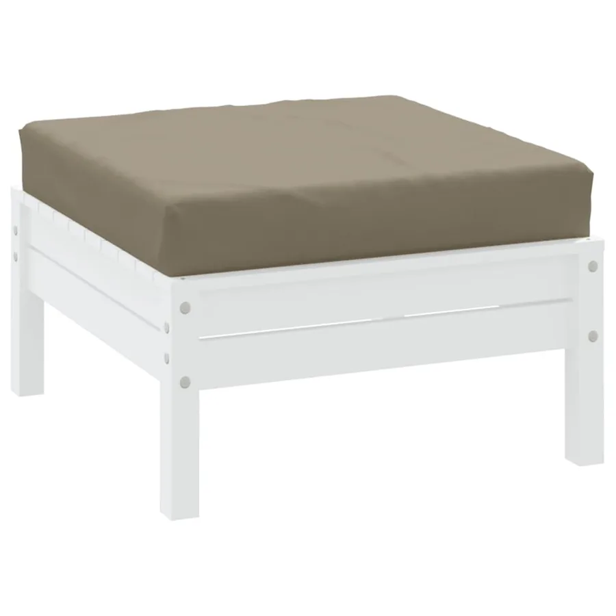 Coussin de palette taupe 60x60x6 cm tissu oxford - 3