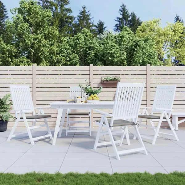Coussins de chaise de jardin lot de 4 gris 40x40x4 cm