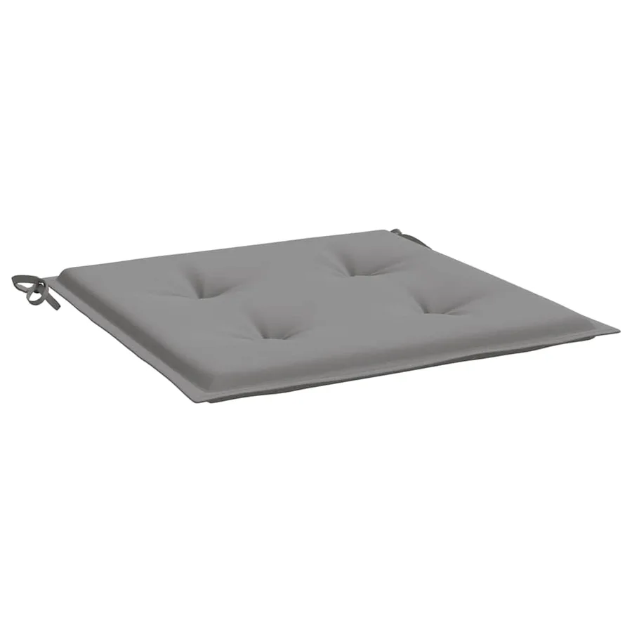 Coussins de chaise de jardin lot de 4 gris 40x40x4 cm - 5