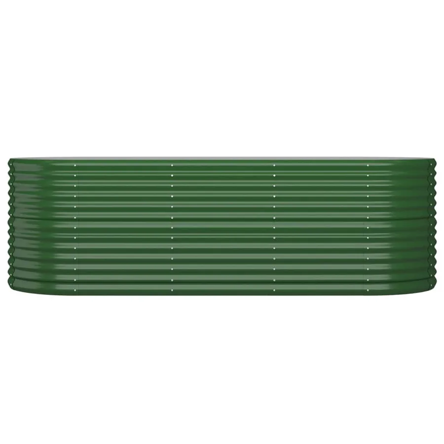 Lit surélevé de jardin Acier galvanisé 224x80x68 cm Vert - 3