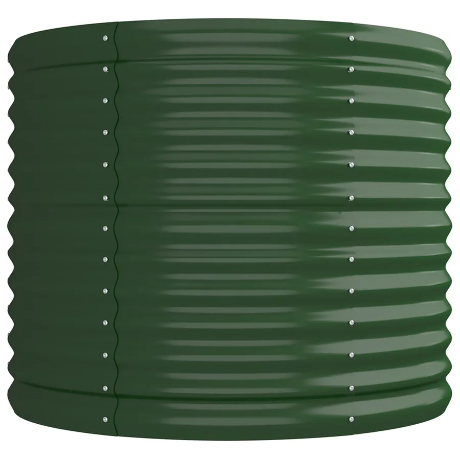 Lit surélevé de jardin Acier galvanisé 224x80x68 cm Vert - 4