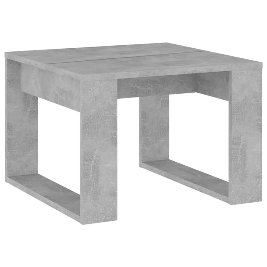 Table d'appoint Gris béton 50x50x35 cm Bois d’ingénierie - 2