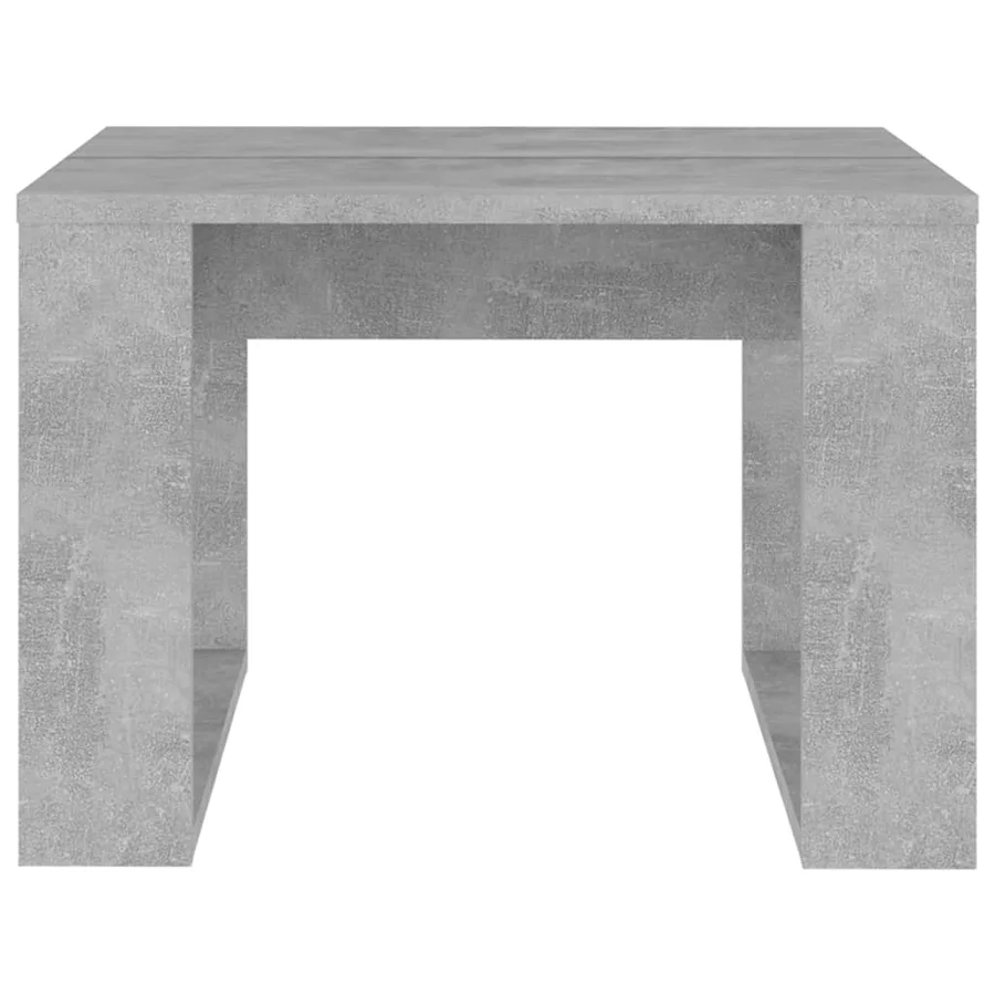 Table d'appoint Gris béton 50x50x35 cm Bois d’ingénierie - 4
