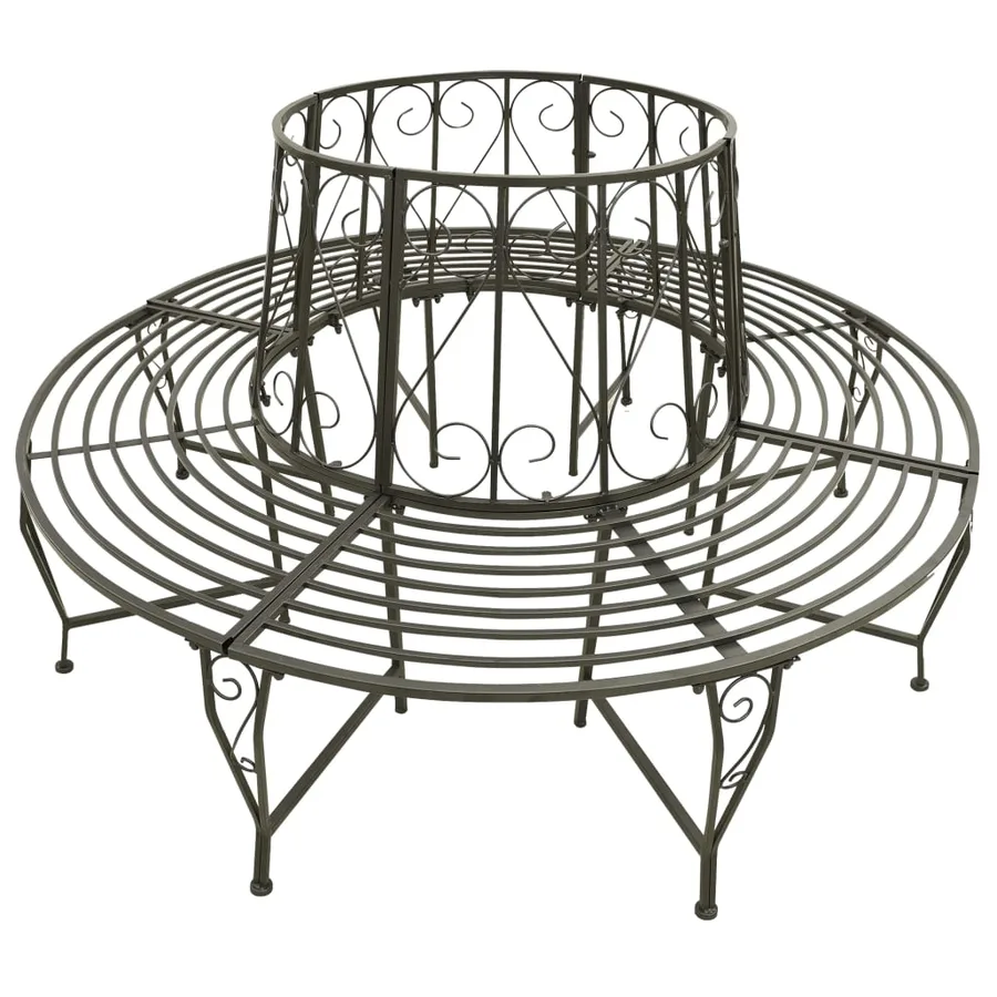 Banc circulaire de jardin 160 cm Acier - 2