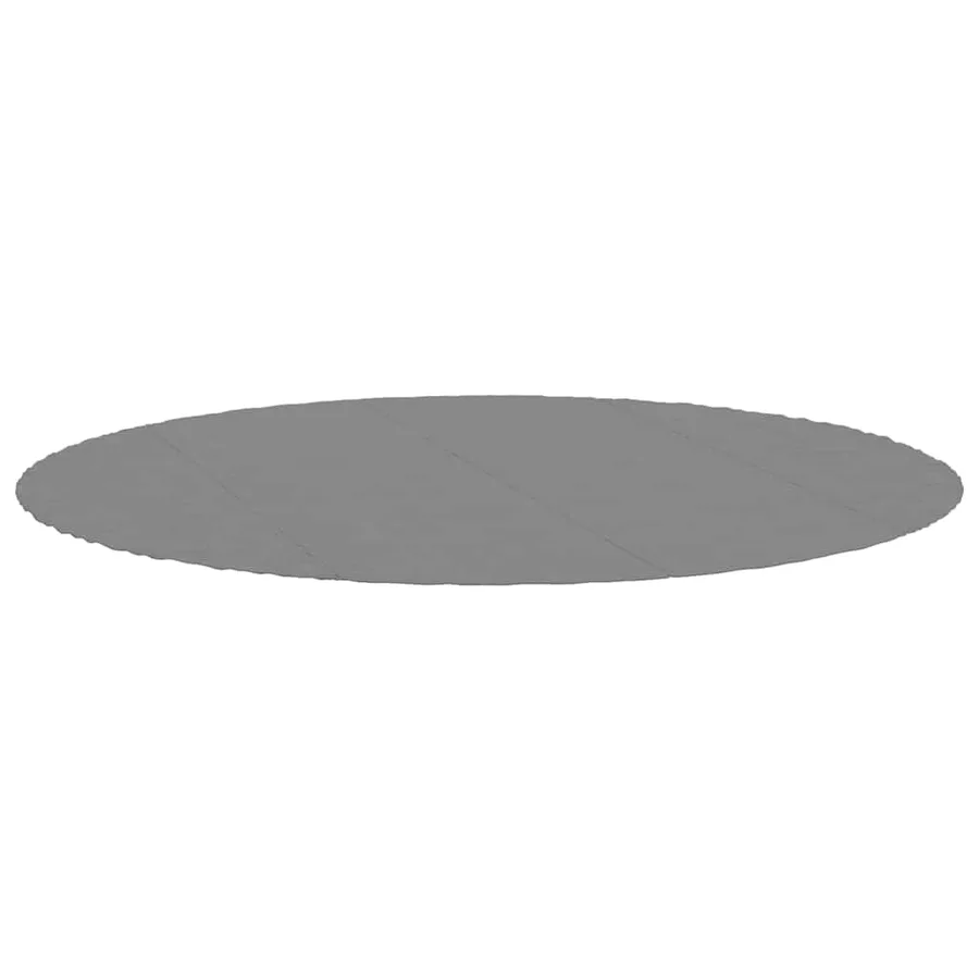 Bâche de piscine gris clair Ø458 cm géotextile polyester - 2