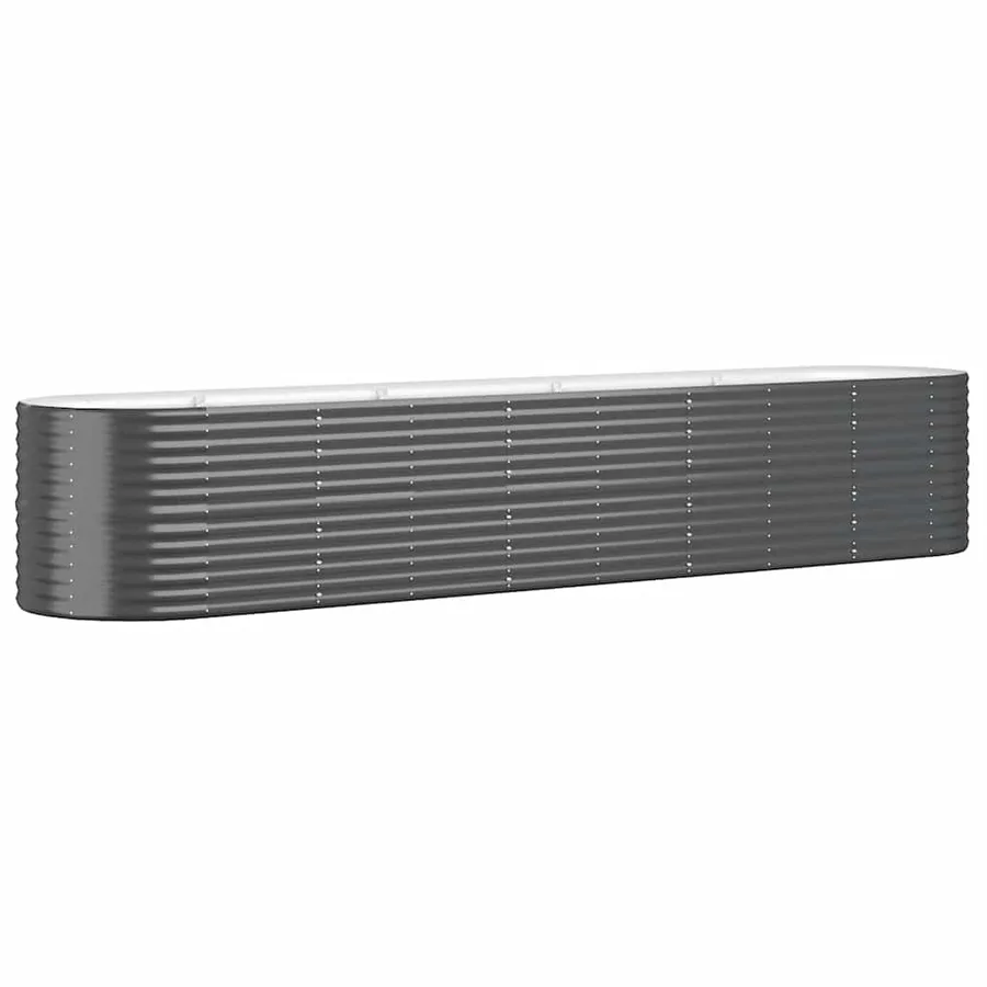 Lit surélevé de jardin Acier galvanisé Anthracite - 2