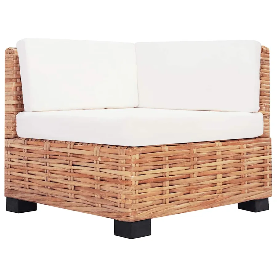 Ensemble de canapés 18 pcs Rotin naturel - 4