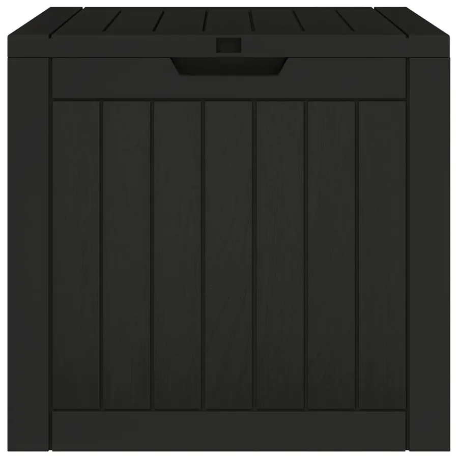 Boîte de stockage de jardin noir 55,5x43x53 cm polypropylène - 5