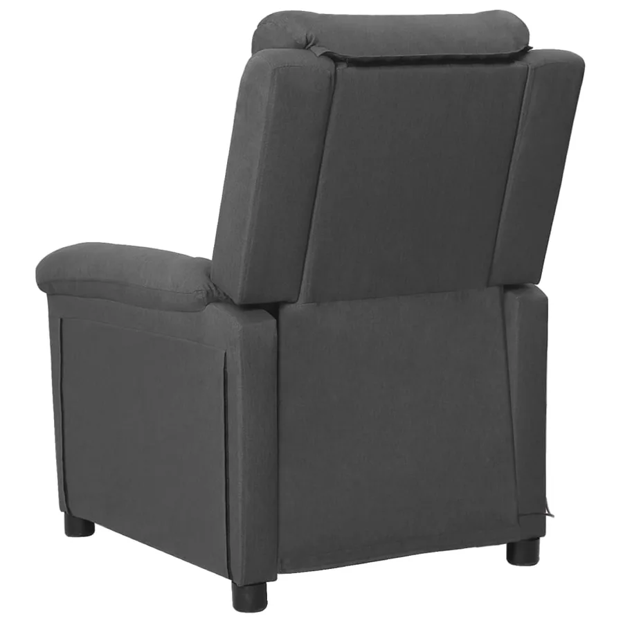 Fauteuil de massage Gris foncé Tissu - 4