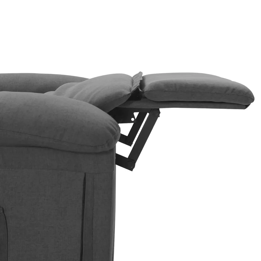 Fauteuil de massage Gris foncé Tissu - 8