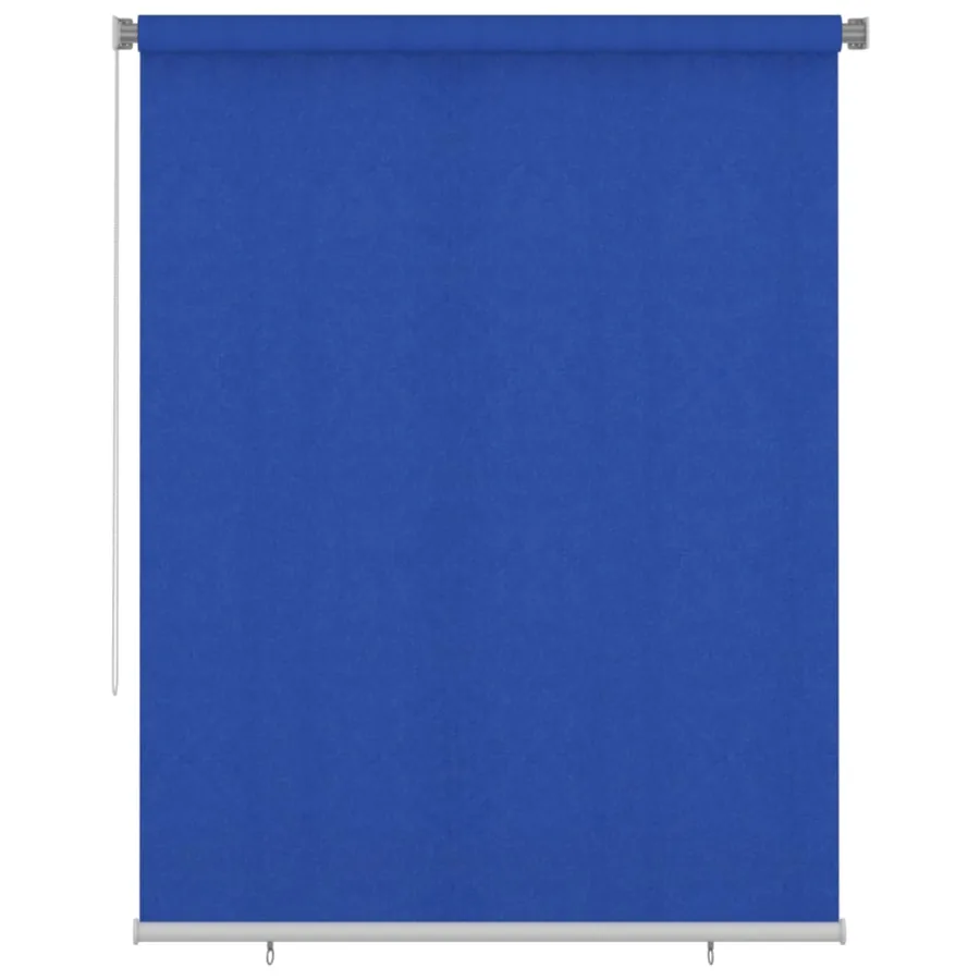 Store roulant d'extérieur 185 (l) x 230 (H) cm bleu HDPE